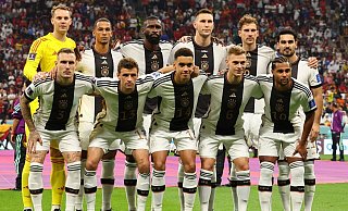 Die deutsche Mannschaft verzichtete vor dem Spiel auf ein weiteres Zeichen. - Christian Charisius/dpa