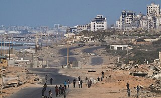 Im Gaza-Krieg sollen nun die Waffen schweigen. - Abdel Kareem Hana/AP/dpa
