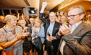 Eindrücke vom Stichwahlabend rund um CDU-Kandidat Stefan-Oliver Strate. - Besim Mazhiqi