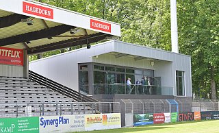 Am Dienstag wurde das neue Vereinsheim des FC Gütersloh feierlich eingeweiht. - Jens Dünhölter