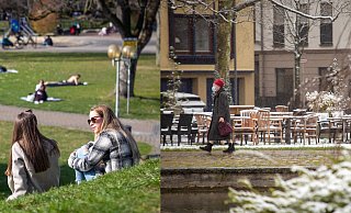 Das Paderquellgebiet einmal sonnig am Montag, einmal beschneit am Freitag. - Niklas Tüns