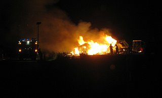 Ein Taxifahrer hatte am Sonntag um kurz nach 4 Uhr die Feuerwehr alarmiert. - Feuerwehr Hüllhorst/Symbolfoto