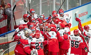 Dänemark gelingt mit dem 2:1 gegen Kanada eine der größten WM-Sensationen überhaupt. - Bo Amstrup/Ritzau Scanpix Foto/AP/dpa
