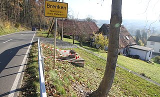 An dieser Stelle am Brenkener Ortsausgang ereignete sich das schreckliche Unglück. - Johannes Büttner