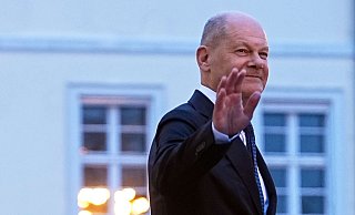 Am 6. Mai sagt Scholz «Tschüss», wie man in seiner Heimat Hamburg sagt. - Michael Kappeler/dpa