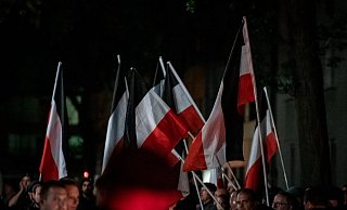 Rechte demonstrieren Dortmund. - Verwendung weltweit