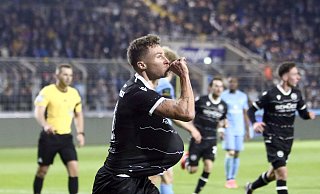 Joel Grodowski hat sein erstes Tor für Arminia Bielefeld erzielt. Im August wird der Winter-Neuzugang Papa. - IMAGO/HMB-Media