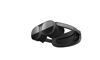 Die HTC Vive XR Elite ist modular aufgebaut und kann auch ohne den großen Akku (rechts) genutzt werden. - HTC/dpa-tmn