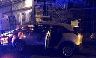 Die Unfallstelle in Bielefeld. - Polizei Bielefeld