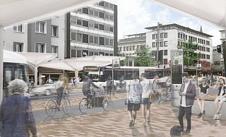Pläne für den Jahnplatz: "Alles zu hektisch", sagt die FDP. Sie fordert einen Planugs-Stopp. - BockermannFritze