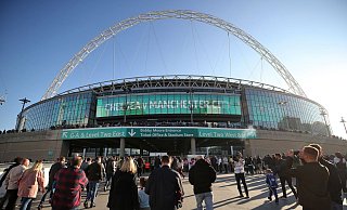 Das Wembley-Stadion wird nicht in israelischen Farben angeleuchtet. - Nick Potts/PA Wire/dpa