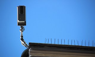 Der Laser-Scanner oberhalb von Görtz in der Stresemannstraße. - Stefan Becker