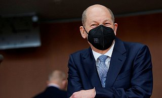 Vizekanzler Olaf Scholz war zu Gast in Düsseldorf. - Reuters