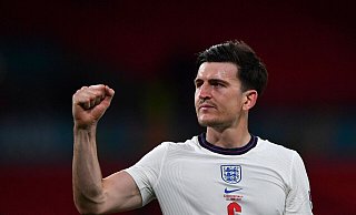 Die Engländer um Harry Maguire erreichten ohne Gegentreffer das EM-Achtelfinale. - Justin Tallis/AFP Pool/AP/dpa