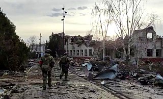Trump und Russland behaupten, ukrainische Soldaten seien im Gebiet Kursk eingekesselt. - Uncredited/Russian Defense Ministry Press Service/AP/dpa