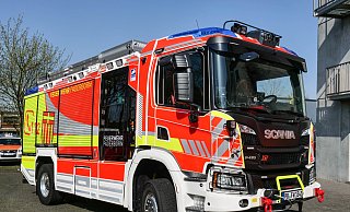 Das neue HLF 20 der Feuerwehr Paderborn, das im April seinen vierwöchigen Probedienst bei Einsätzen aufnimmt. - Ralph Meyer