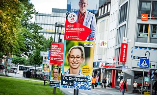 Derzeit werben die Parteien in Bielefeld um Stimmen für die Kommunalwahl. - Barbara Franke