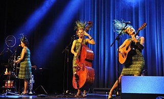 Schwungvolle Show: Die Zucchini Sistaz harmonierten mit Gesang, zahlreichen Instrumenten und charmanter Unterhaltung. - Sandra C. Siegemund