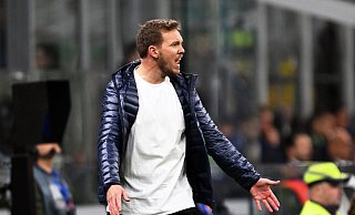 On fire am Spielfeldrand: Bundestrainer Julian Nagelsmann. - Federico Gambarini/dpa