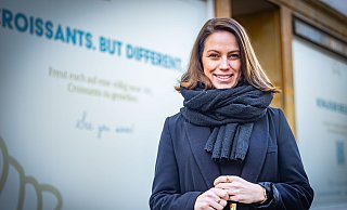 Viviana Demme wagt mit „Madame Croissant“ den Schritt in die Selbstständigkeit und setzt neue gastronomische Akzente in der Bielefelder Altstadt. - Sarah Jonek