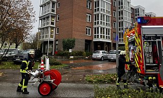 Im Ernst-Barlach-Haus ist aktuell die Feuerwehr im Einsatz. - Jens Reichenbach