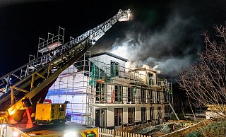Das Feuer war im Obergeschoss des Gebäudes ausgebrochen. - Christian Mathiesen