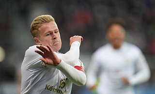 Nach doppeltem Torjubel für Mainz als Havertz-Ersatz zur Nationalmannschaft: Jonathan Burkardt. - Marcus Brandt/dpa