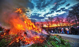 Eine Übersicht der Bielefelder Osterfeuer. - Sarah Jonek