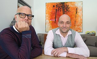 Lars Uhlen (l.) bleibt geschäftsführender Gesellschafter der Bonitas Holding. Als Geschäftsführer steht ihm seit Mitte Februar Can Chory in Herford zur Seite. Foto: Peter Steinert - Peter Steinert