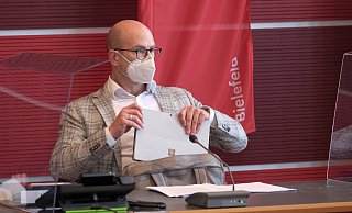 "Der Melderückstau wird bis Mitte der Woche abgearbeitet", sagt Krisenstabsleiter Ingo Nürnberger. - Andreas Zobe/NW