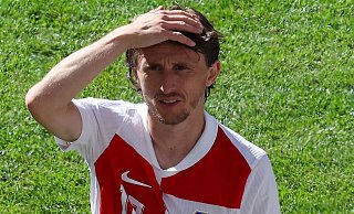 Kann dem kroatischen Spiel bislang nicht seinen Stempel aufdrücken: Luka Modric. - Jens Büttner/dpa