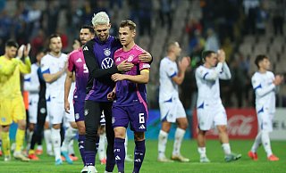 Andrich (links) und Kimmich haben sich über die Nationalmannschaft angefreundet. (Archivfoto) - Christian Charisius/dpa