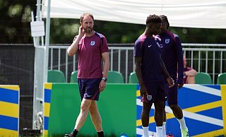 Englands Trainer Gareth Southgate will mit seiner Mannschaft ins EM-Finale einziehen. - Adam Davy/PA Wire/dpa