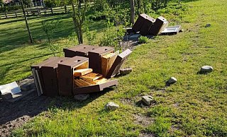 Unbekannter haben in der Nacht zu Sonntag die Bienenstöcke auf dem Rahdener Museumshof zerstört. - Stadt Rahden