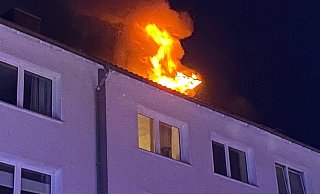 Die Flammen waren schon von weitem zu sehen. - Christian Mathiesen