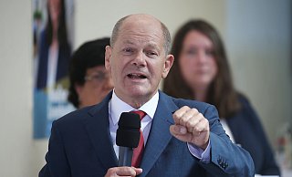 Olaf Scholz sieht für die Bundestagswahl nach Corona drei zentrale Themen. - picture alliance/dpa