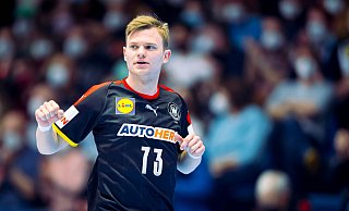 Rechtsaußen Timo Kastening glaubt an eine erfolgreiche Zukunft des jungen DHB-Teams. - Sascha Klahn/dpa