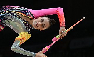 Weltklasse mit den Keulen: Darja Varfolomeev. - Hendrik Schmidt/dpa
