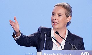 Alice Weidel in Magdeburg. - Carsten Koall/dpa
