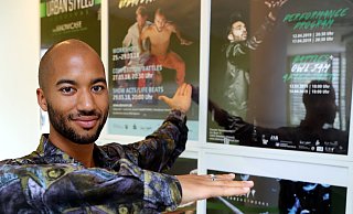 Freut sich auf den Nachholtermin: Tänzer Dhélé Agbetou bereitet sich intensiv auf sein Urban-Stylez-Festival vor, das vom 19. bis 25. Oktober laufen soll. - Wolfgang Rudolf