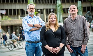 Gehen für die Wählergemeinschaft Bürgernähe ins Rennen: (v.l.) Rolf-Olaf Meyer, Gordana Rammert und Christian Heißenberg. - Barbara Franke Gehen für die Wählergemeinschaft Bürgernähe ins Rennen: (v.l.) Rolf-Olaf Meyer, Gordana Rammert und Christian Heißenberg. - Barbara Franke