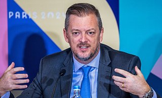 IPC-Präsident Andrew Parsons sieht Paris als Austragungsort für die Paralympics gerüstet. - Jens Büttner/dpa