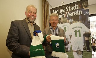 Frontmänner: Heiner Kollmeyer (l.) und Hans-Hermann Kirschner wurden auf der Jahreshauptversammlung im Juni zusammen mit Helmut Delker in den dreiköpfigen Vorstand des FC Gütersloh gewählt. - Henrik Martinschledde