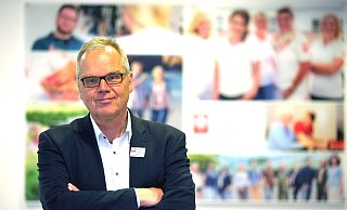 Volker Brüggenjürgen ist ein gefragter Interviewpartner. Deutschlands größte Fernsehsender und Nachrichtenmagazine wollen O-Töne des 57-Jährigen zur Situation der Werkvertragsarbeiter.  - Nicole Donath