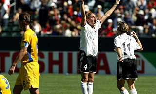 Golden Goal im WM-Finale gegen Schweden: Nia Künzer. - Jack_Smith/dpa