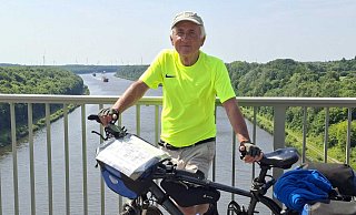 Karl Erich Wessler ist bereit für seine zehnte Fernradtour. Diesmal führt ihn der Weg entlang der Donau, vom Start in Donaueschingen bis zur Mündung am Schwarzen Meer. - Privat