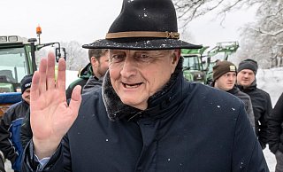 Joachim Rukwied, Präsident des Deutschen Bauernverbandes, erwartet vom Gespräch mit den Fraktionschefs der Ampel-Koalition eine Lösung in der Kernfrage des Agrardiesels. - Peter Kneffel/dpa