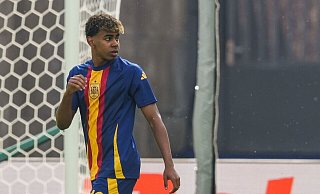 Ein weiterer Altersrekord für Spaniens Lamine Yamal. - Sören Stache/dpa