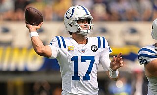 Quarterback Daniel Jones führte die Indianapolis Colts zum sechsten Saisonsieg. - Carrie Giordano/AP/dpa