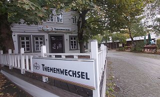 Die Veranda der Gaststätte Themenwechsel war im Sommer ein schöner Ort für ein kühles Bier – das ist nun vorbei. - Florian Weyand